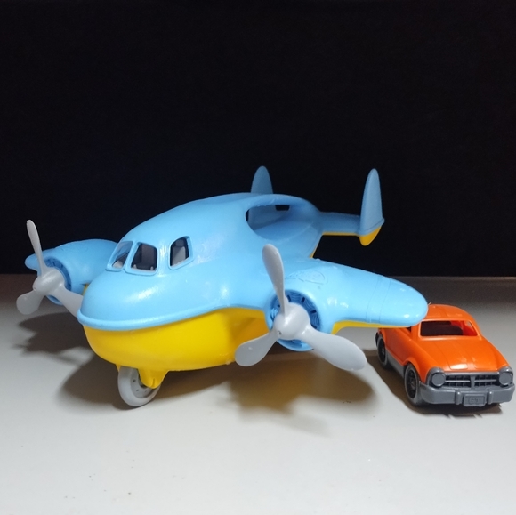 Green Toys 66154 Avion Jouet En Plastique Recyclé - Jouet Baignoire Et Jeu D'Eau